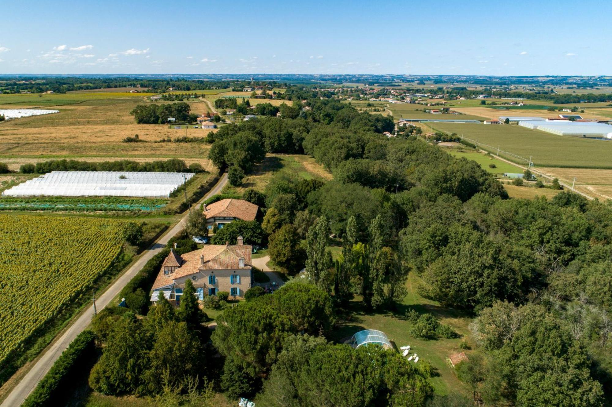 La Maison De L'Ecolieu Du Turc - Piscine Partagee Le Mas-dʼAgenais Buitenkant foto